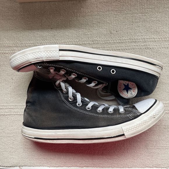 Converse Chuck Taylor All Stars, Black High Tops, Size M9, W11 - Picture 2 of 7